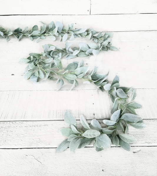 Lambs Ear Greenery Garland – Modern Farmhouse Decor