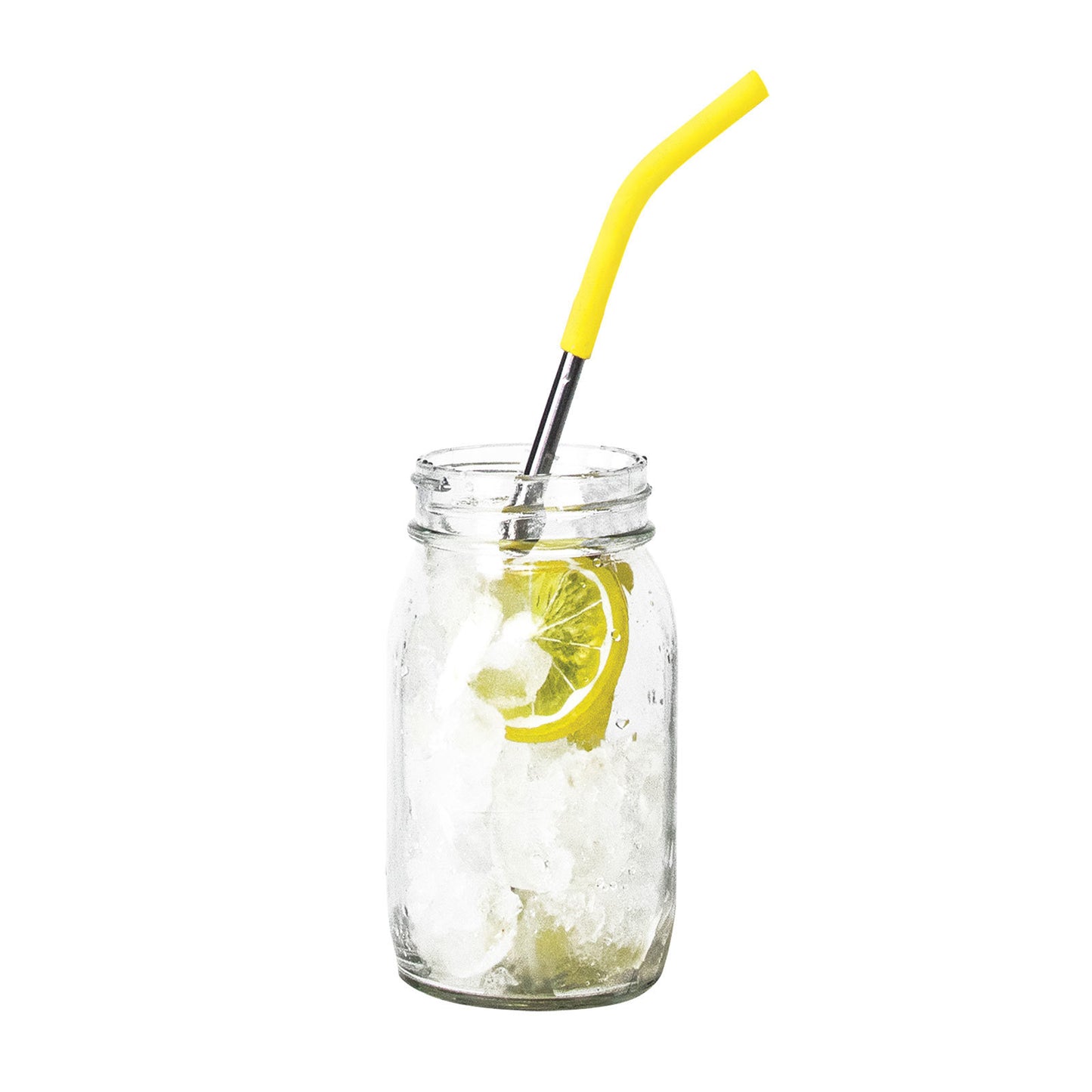 Krumbs Kitchen Stainless Steel Reusable Straw Set (4-Pack)