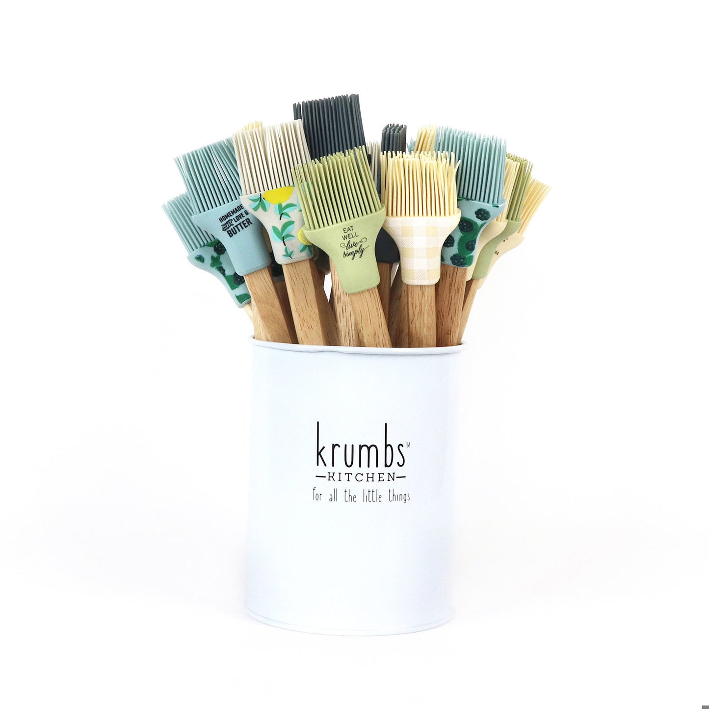 Krumbs Kitchen Farmhouse Collection Silicone Basting Brush - Eat Well Live Simply