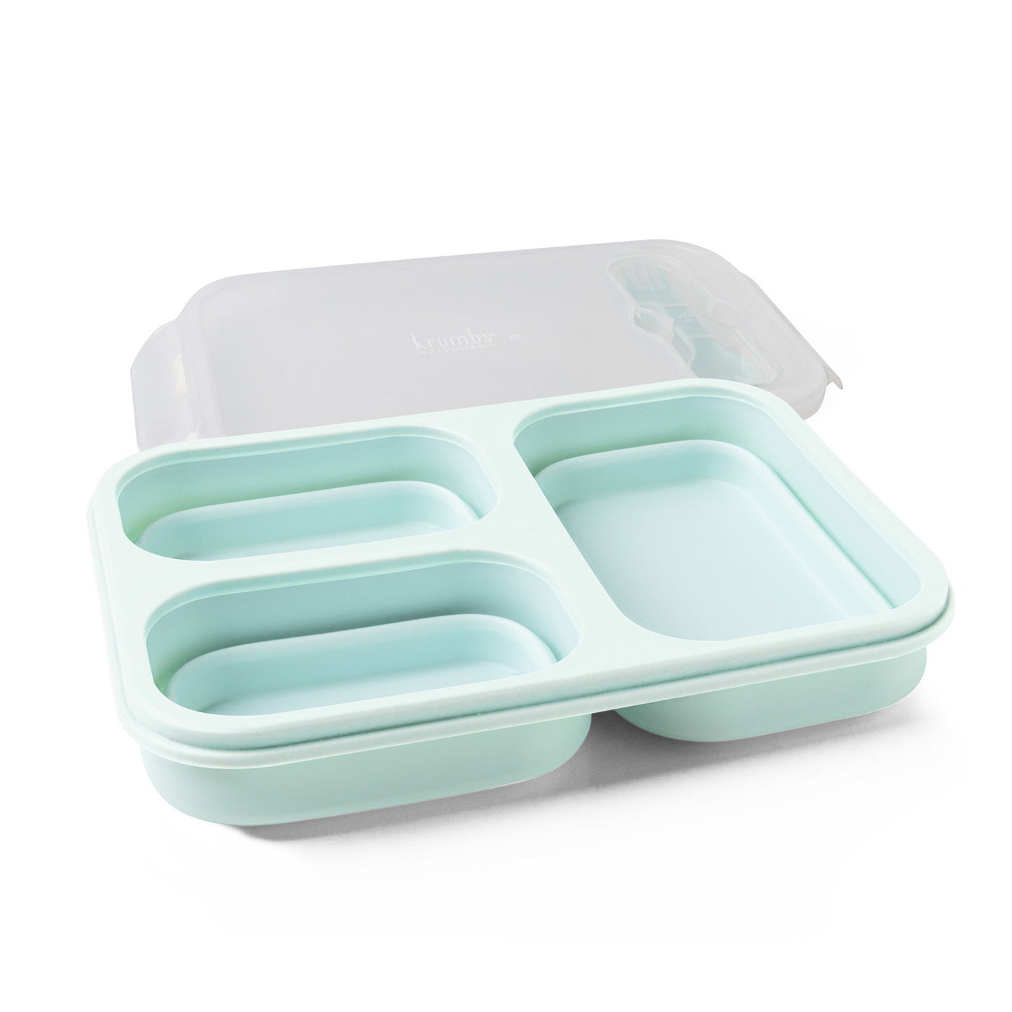 Krumbs Kitchen Collapsible Silicone Meal Prep Container - Green