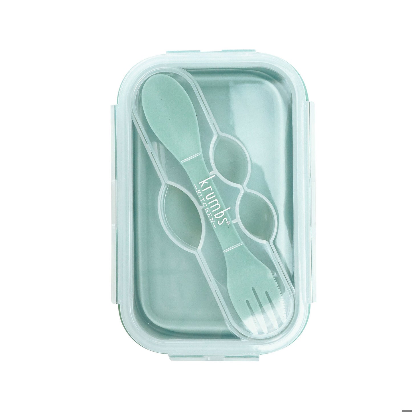 Krumbs Kitchen® Collapsible Silicone Lunch Container - Green