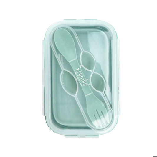 Krumbs Kitchen® Collapsible Silicone Lunch Container - Green