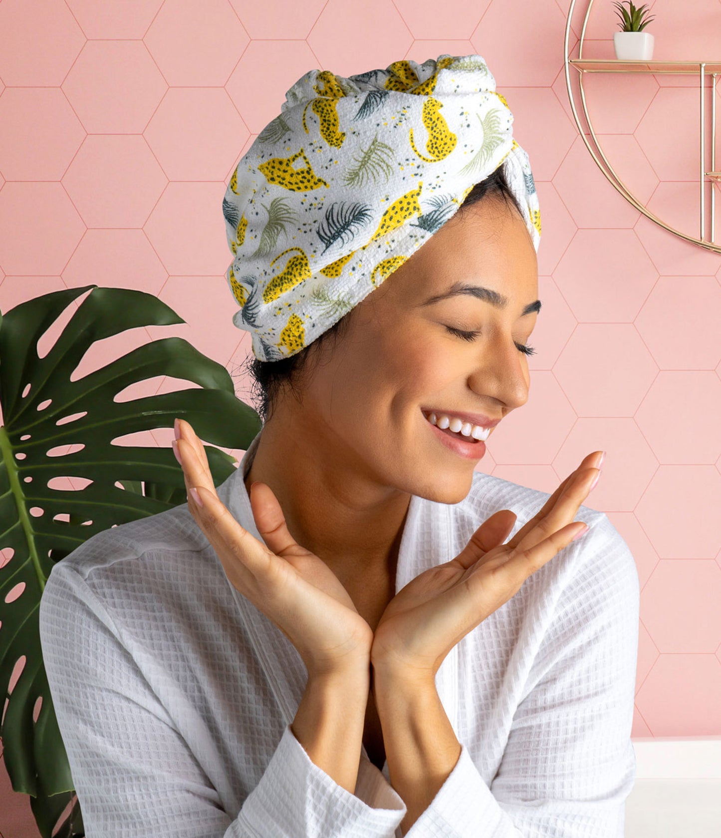 Lemon Lavender Plot Twist Microfiber Turbo Towel