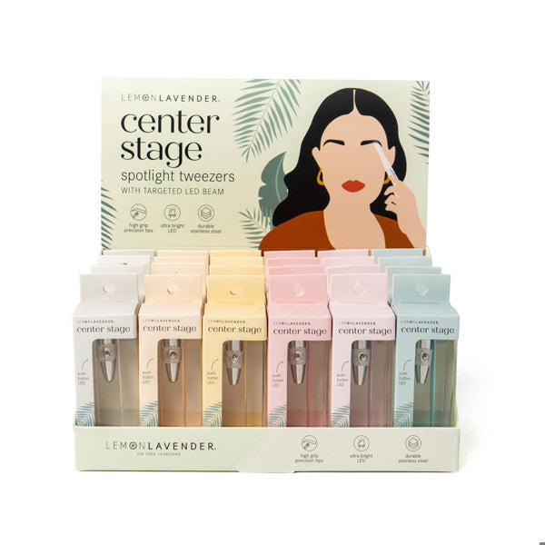 Lemon Lavender® Center Stage LED Spotlight Tweezers – Precision Grooming Tool
