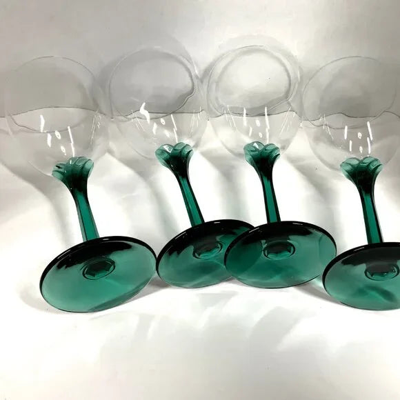 Libbey Domaine Green (Juniper) Water/Wine Goblet – 8" Discontinued Pattern