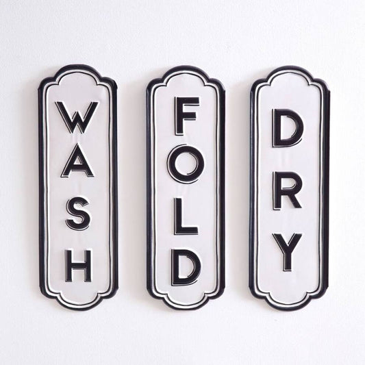 Wash • Dry • Fold Wall Art Set